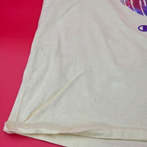 Champion Graphic T-Shirt Keep Your Mind Open Rainbow Psychedelic Print Size L - Picture 9 of 15